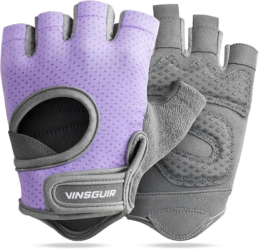 VINSGUIR Workout Gloves for Women and Men, Breathable Weight Lifting Gloves for Gym Exercise, Fitness, Training, and Cycling, with Excellent Grip and Cushion Pads