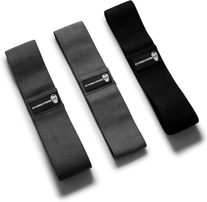 Hip Bands for Booty Workouts | Non Slip Fabric Band Set with 3 Levels - Resistance Bands for Legs & Hip - for Men & Women