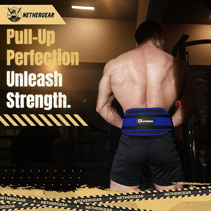 Dip Belt for Weight Lifting with 36” Heavy-Duty Steel Chain, Comfortable Neoprene & Strong Stitching, Weighted Belt Ideal for Bodybuilding, Powerlifting, Pull Ups & Squats