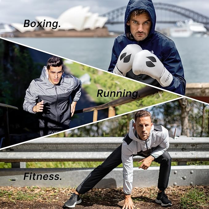 HOTSUIT Sauna Suit for Men Weight Loss Sweat Suits Gym Workout Exercise Sauna Jacket Pant Full Body