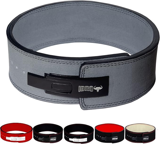 IBRO Powerlifting Lever Gym Belt – Power 8MM, 10MM or 13MM Extreme Heavy Duty Genuine Leather Belts - Squats Deadlifts Bodybuilding Weight Lifting IPF Power Lifting Strongman for Men