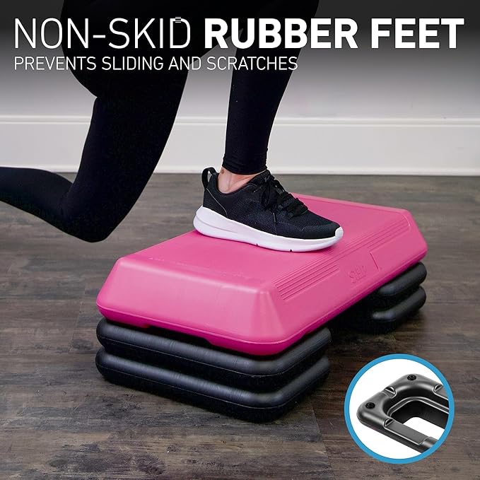 Freestyle STEP Exercise Step Platform, Circuit Size Stepper for Exercise at Home