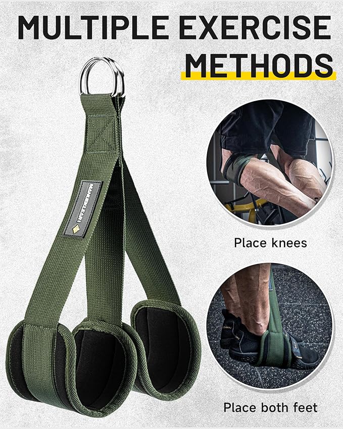 MANUEKLEAR Heavy Duty Resistance Bands for Pull Ups, Pull Up Assistance Bands with Scale Tracking Feature, Adjustable Pull Up Assist Band with Five 50-Pound Pull Up Bands and Fabric Feet/Knee Rest