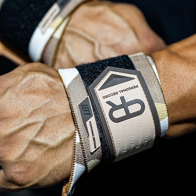 Heavy Duty Premium Wrist Wraps, More Elasticity, Reinforced Stitching, Extra Wide Strap, Strong Thumb Loop, Larry Wheels Weightlifting Wraps