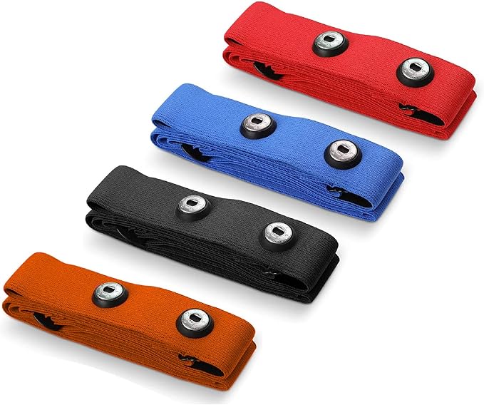 Replacement Heart Rate Chest Monitor Strap, Compatible with Frontier X2 Wahoo Tickr Polar Garmin HRM Coospo
