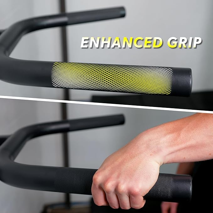 Valor Fitness Wall Mount Dip Station – Heavy-Duty Foldable Triceps Dip Bars with Padded Handles for Home Gym Strength Training Workouts – Supports Up to 400 lbs