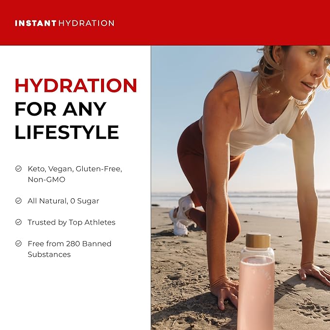 Instant Hydration Electrolytes Powder Packets - Paloma Electrolyte Drink Mix - Zero Sugar - Keto, Vegan, Gluten-Free, Non-GMO - Boost Recovery, Brain Health, Muscle & Tissue Support- 30 Sticks