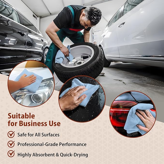 H4N Microfiber Cleaning Cloth Roll, 85 Pack Micro Fiber Cloth for Cleaning, Tear Away Towels, Ultra Absorbent, Non-Abrasive, Reusable and Washable Cleaning Supplies, 11.81" x 11.81", Blue