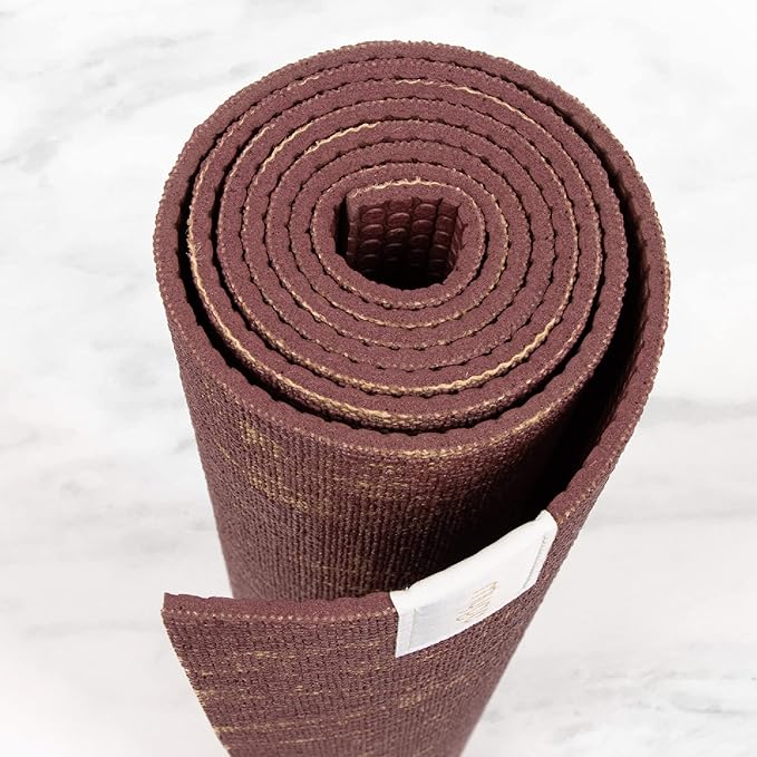 Myga Jute Yoga Mat, High Performance Vegan Floor Exercise Mat, Eco Friendly Biodegradable Yoga Mat with PVC Backing,72" x 24", 0.2" Thickness