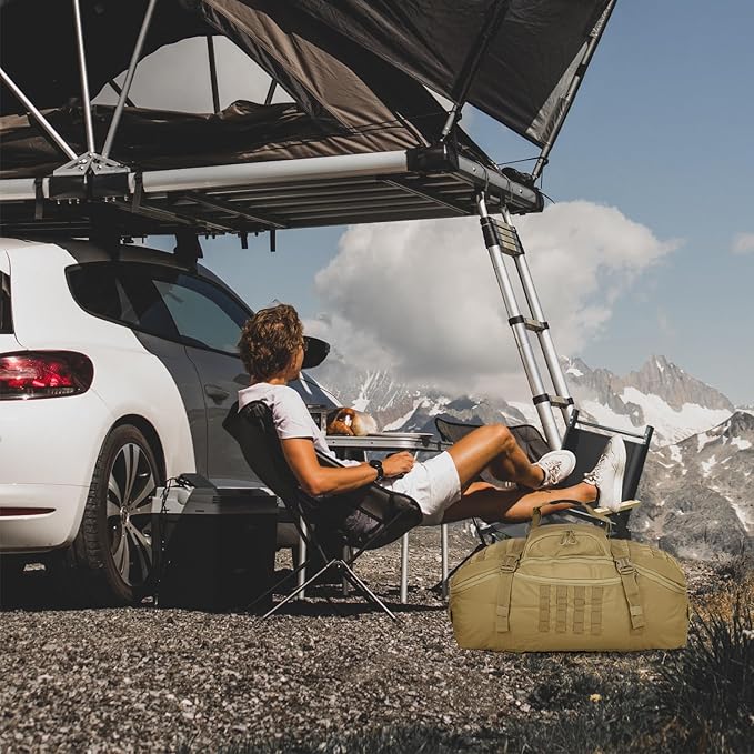 Gym Backpack for Men Sports Duffel Bag Gym Bags with Three Ways of Carrying (TAN-60L)