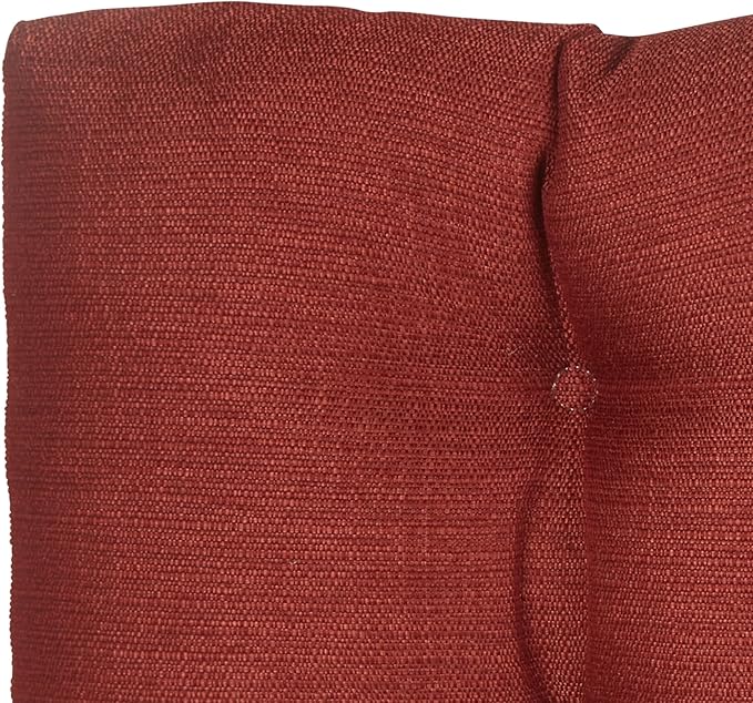 Klear Vu The Gripper Omega Non-Slip Tufted Bench Cushion for Indoor Furniture, Entryway Storage, Bay Window, Corner Nook or Piano Seat, 33 Inches, 09 Flame