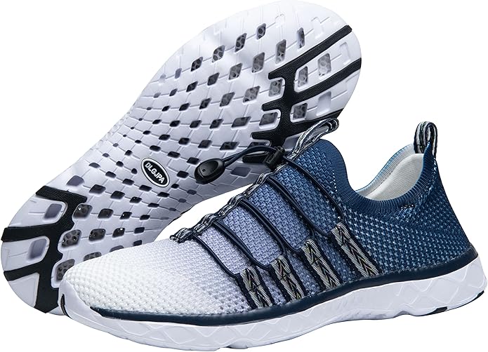 DLGJPA Men's Lightweight Quick Drying Aqua Water Shoes Athletic Sport Walking Shoes