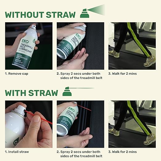 100% Silicone Treadmill Belt Lubricant - Treadmill Oil Spray - All Types of Treadmills - Eco-Friendly Lube - Non-Toxic - Odorless - 8 oz