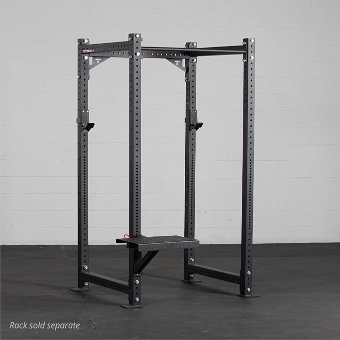 Titan Fitness X-3 Series Rack Mounted Step-Up Platform, 22" x 15" Diamond Plate Platform