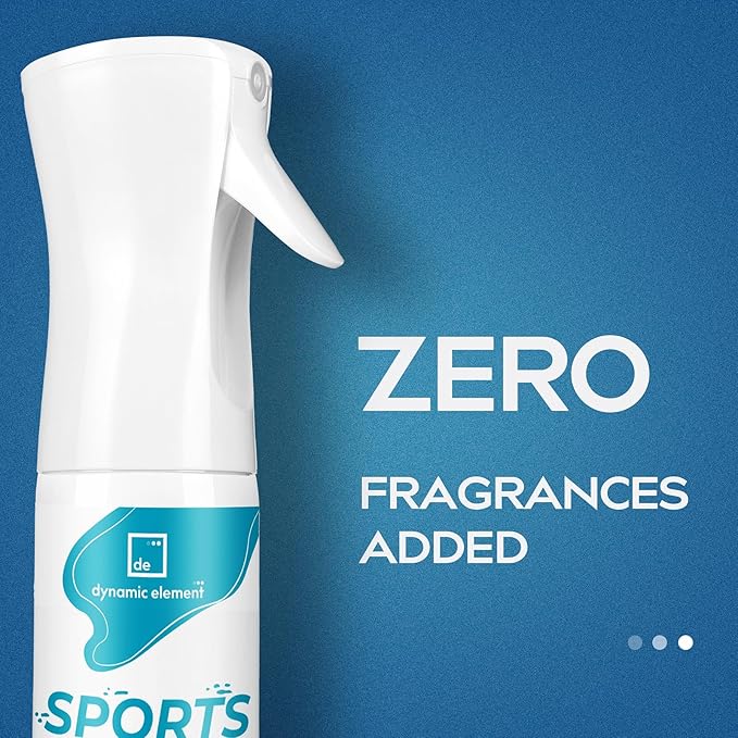 Sports Gear Odor Eliminator Spray - Unscented Deodorizer for Helmets, Gloves, Hockey Pads, Yoga Mats & Shoes - Mineral-Based - 9 fl oz