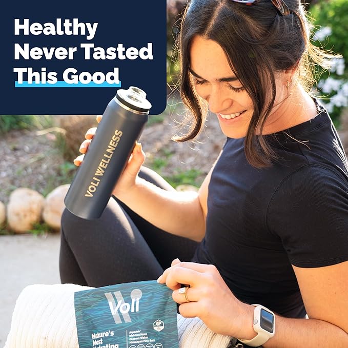 Voli Electrolytes Powder Packets | No Added Sugar Electrolyte Drink Mix for Hydration | Keto & Fasting Friendly, Natural Superfoods & Minerals | Passionfruit, 15-Count