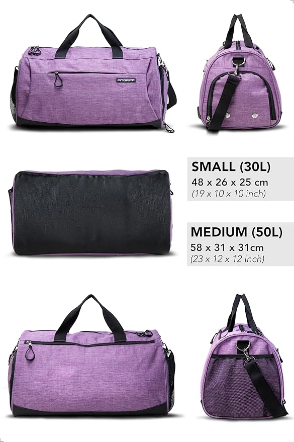 Fitgriff® Gym Bag for Men & Women with Shoe & Wet Compartment - Duffle Bag for Travel, Sports, Fitness & Workout