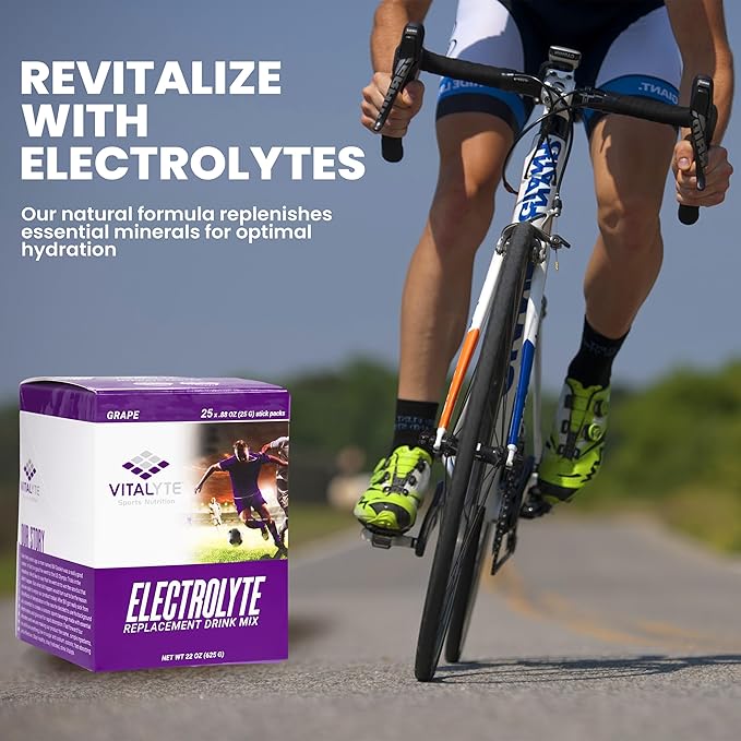 Vitalyte Electrolytes Packets Isotonic Sports Drink | Electrolytes Powder Packets Sports Nutrition Electrolyte Replacement Drinks Dehydration Relief Packets