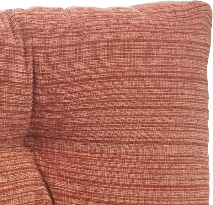 Klear Vu Corner Nook or Piano Seat Omega Non-Slip Tufted Bench Cushion for Indoor Furniture, Entryway Storage, Bay Window, 35 Inches, 20 Clay