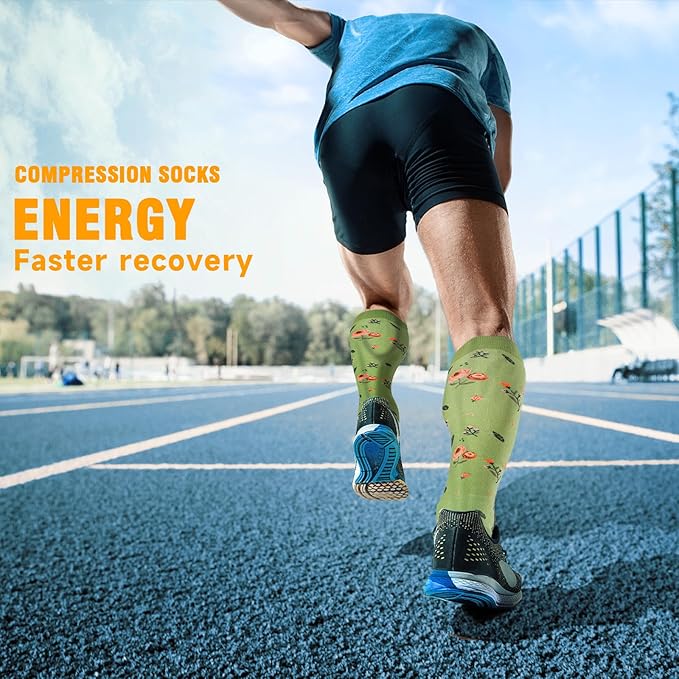 bropite Compression Socks for Women & Men Circulation-Support Knee High Socks 20-30 mmhg-Best for Running,Medical,Nurse,Travel