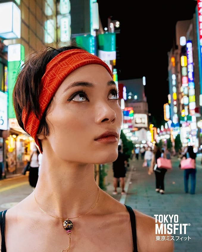 Tokyo Misfit - Japanese Headbands for Men & Women, Sweat Band, Workout, Yoga, Fashion, Running, Sports, Basketball, Bandana