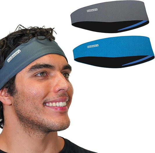 Hydra2 Headbands for Women & Men | Sweat Diverting, Hair Bands for Athletes, Gym, Cycling & Fitness | Flatweave