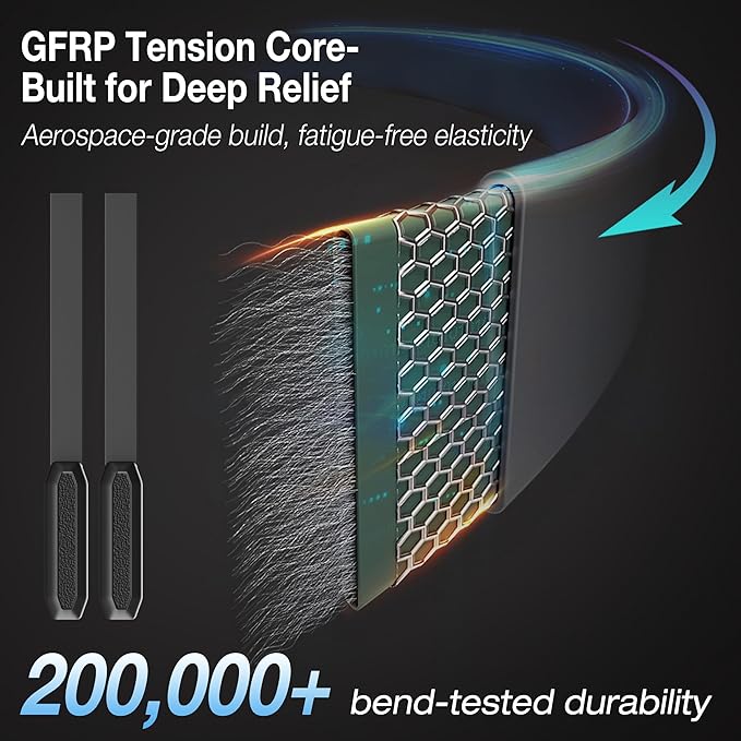 Massage Buddy Holder – Ergonomic Extension Handle + Tension‑Core Flexible Arms for Deep Tissue Relief – Full‑Body Access Without Strain