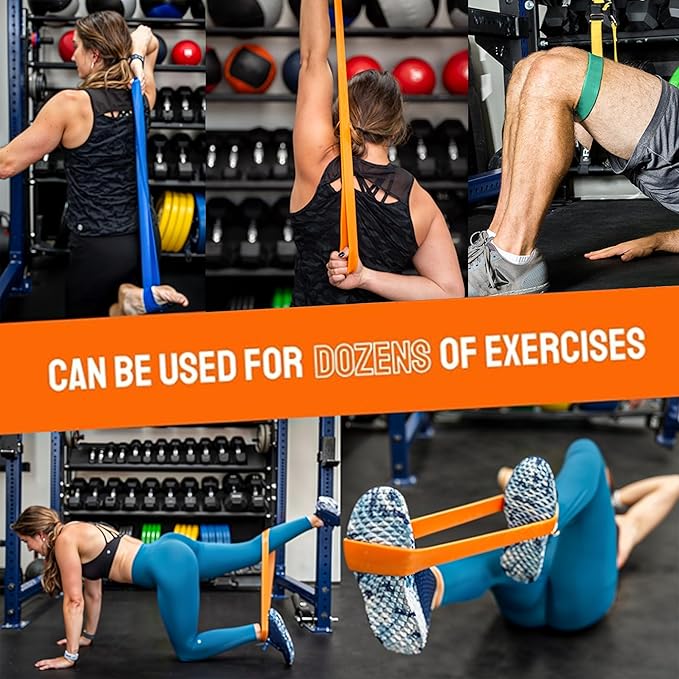 Pure Band - Latex-Free Professional Resistance Bands for Working Out, Stretching, Rehab, & Physical Therapy - Premium, Stretch Bands for Exercise & Recovery - Super Strong Exercise Bands