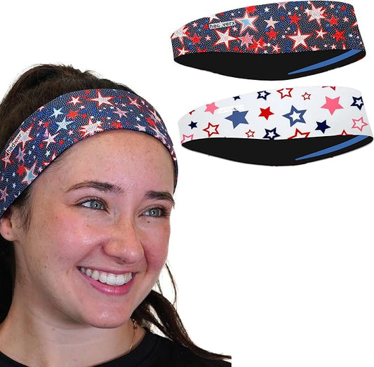 Hydra2 Headbands for Women & Men | Sweat Diverting, Hair Bands for Athletes, Gym, Cycling & Fitness | Flatweave