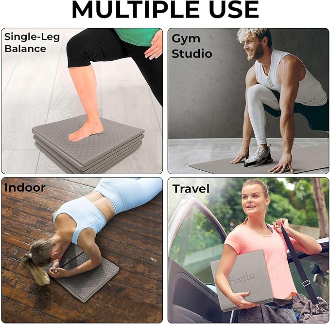 Foldable Yoga Mat, 6mm Thick, Lightweight, Anti-Slip, and Easy to Store – Perfect for Travel, Yoga, Pilates, Home Workouts, and Floor Exercises