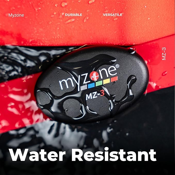 MYZONE MZ-3 Physical Activity Chest Strap Heart Rate Monitor - Fitness & Activity Tracker