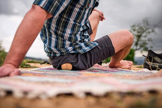 Travel Cork Massage Ball | Lightweight, Sustainable Alternative to Lacrosse Ball for Muscle Pain Relief (2.5 Inch (Pack of 2), Sanded Cork)
