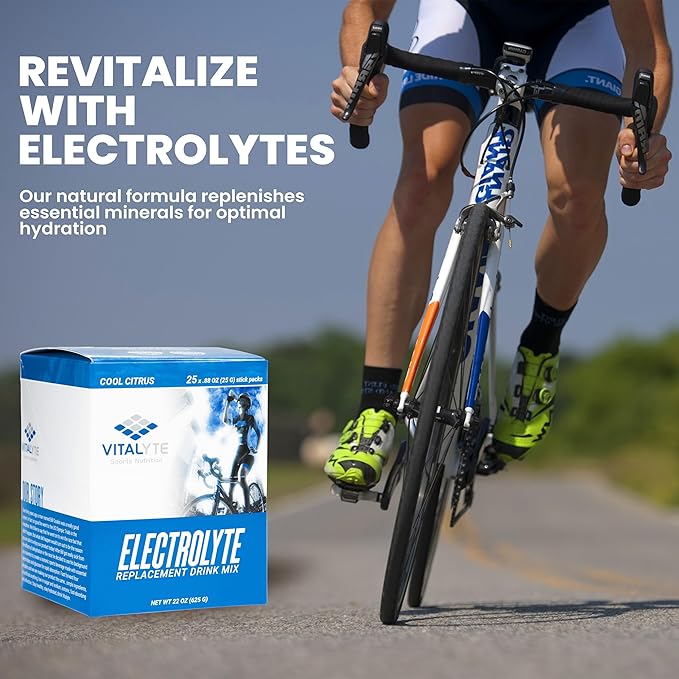 Vitalyte Electrolytes Packets Isotonic Sports Drink | Electrolytes Powder Packets Sports Nutrition Electrolyte Replacement Drinks Dehydration Relief Packets
