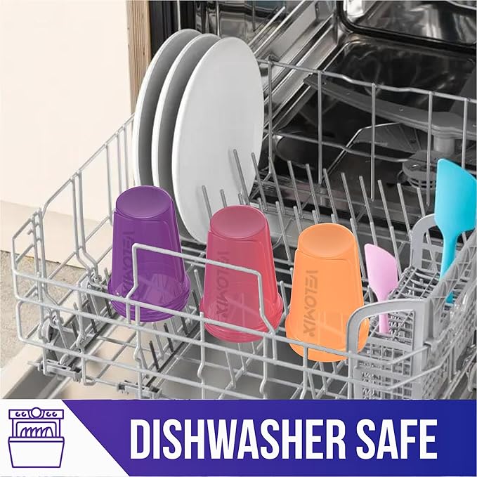 -6 PACK- 20 OZ Protein Shaker Bottles for Protein Mixes, Shaker Cups for Protein Shakes, Small Shaker Bottle Pack, Shaker Cup, Shakers for protein Shakes (Nature Tones - 6 Pack)