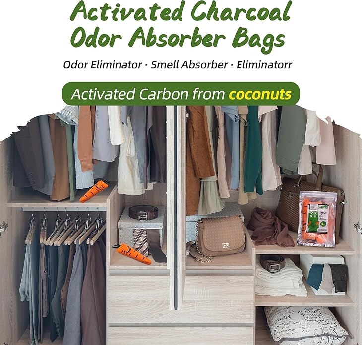 Shoes Odor Remover, 100g Odor Remover Bags for Long Lasting Freshness - Deodorizer, Carpet Fresh