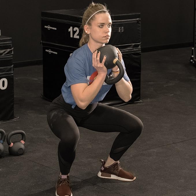 REP Fitness Single Kettlebells 5lb to 50lb Range, Cast Iron, Strength Training, Adjustable Weight, Power Workout Equipment, Home Gym, Free Weights, Dumbbell Alternative, Exercise, Men, Women