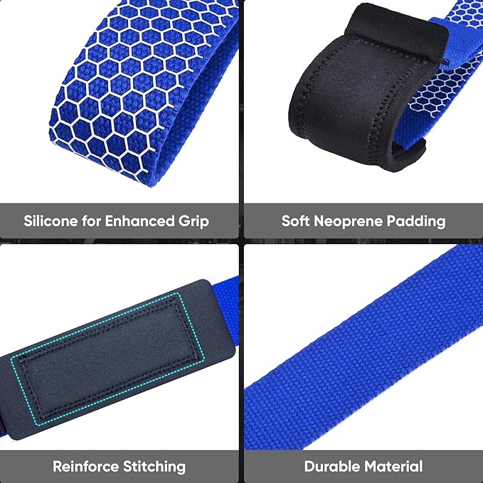 APEXUP Weight Lifting Straps for Weightlifting, Lifting Wrist Straps Gym, Deadlift Strap, Anti Slip Silicone Weightlifting Strap Men Women Powerlifting, Strength Training