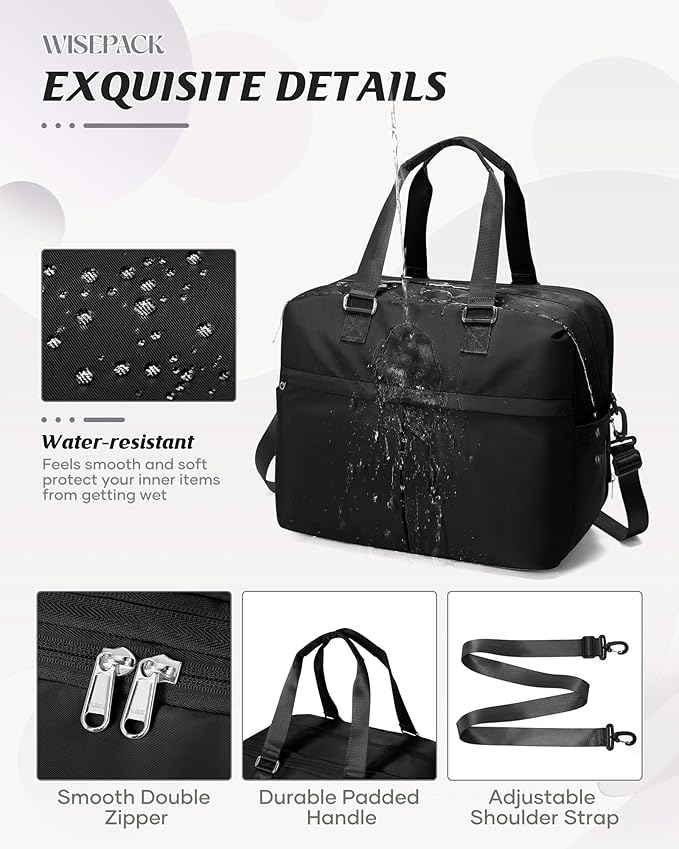 Gym Bag Womens,Travel Duffel Carry on Bag Sport Tote Bag Weekend Overnight Bag