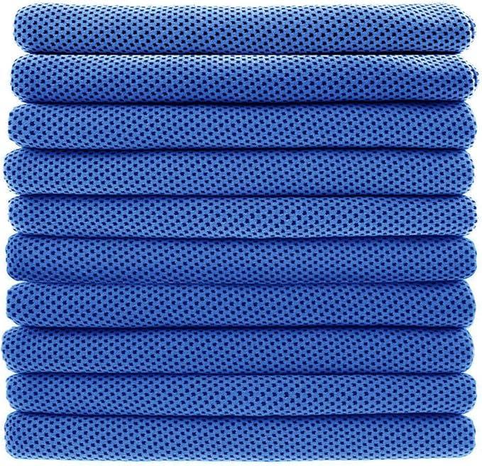 Peicees 20Pcs 40x12'' Microfiber Neck Cooling Towels Sports Sweat Towels Headband for Travel Beach Swimming Camping Climbing Gym Yoga Workout Backpacking, Quick Dry Super Absorbent Compact Lightweight