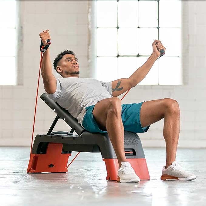Reebok Deck Multipurpose Adjustable Bench Aerobic Strength Training Incline and Decline2