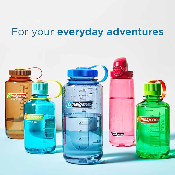 Nalgene Leak Proof Tritan BPA-Free Water Bottle - 32 oz Narrow Mouth - Made in the USA for Outdoor Use & Daily Hydration (Surfer)