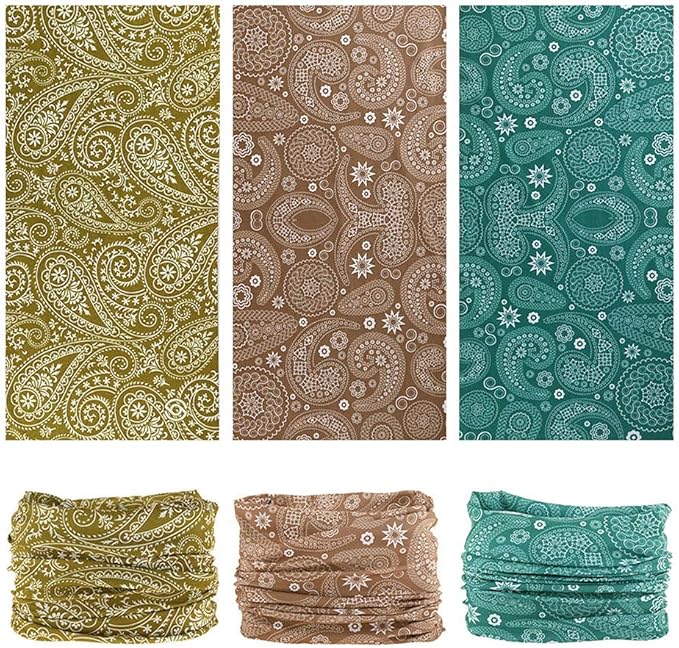 Headband Neck Gaiter Head Wrap Headwear Face Mask Magic Scarf Bandana for Men and Women