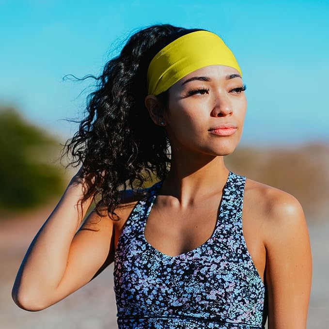 Suddora Workout Headband - Lightweight, Stylish & Comfortable Spandex Headband for Running, Workout, Football, Cosplay & Costumes