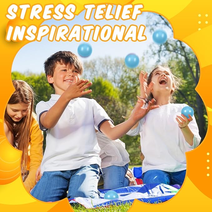 12 Pcs Light Blue Foam Stress Ball Squeeze Stress Relief Balls for Kids and Adults Hand Exercise Sensory Relief Toys for Anxiety ADHD Autism (Light Blue)
