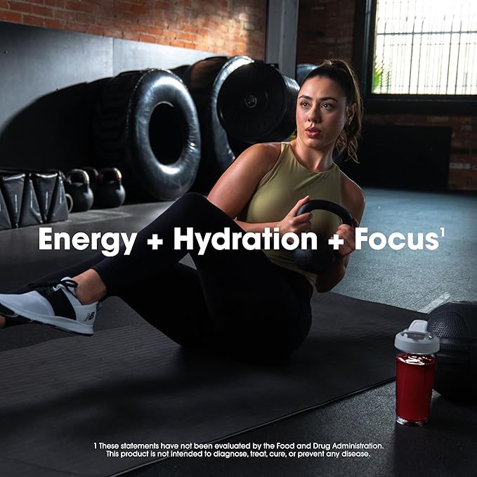 Optimum Nutrition Amino Energy Powder Plus Focus, with BCAA, Electrolytes, and Caffeine, Fruit Punch, 65 Servings (Packaging May Vary)