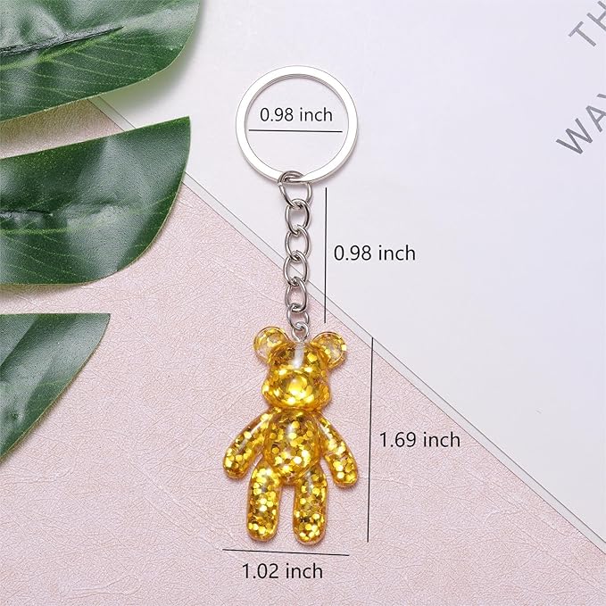 Worry Bear, Pocket Bear Hug, Anxiety Gifts for Women Men, Mental Health Positivity Gift, Stress Reliefs Gifts for Her, Thoughtful Gift for School Anxiety, Gold