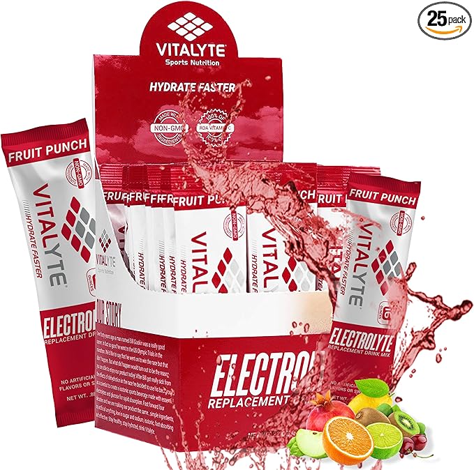 Vitalyte Electrolytes Packets Isotonic Sports Drink | Electrolytes Powder Packets Sports Nutrition Electrolyte Replacement Drinks Dehydration Relief Packets
