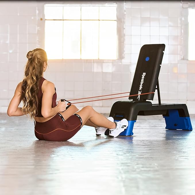 Reebok Deck Multipurpose Adjustable Bench Aerobic Strength Training Incline and Decline2
