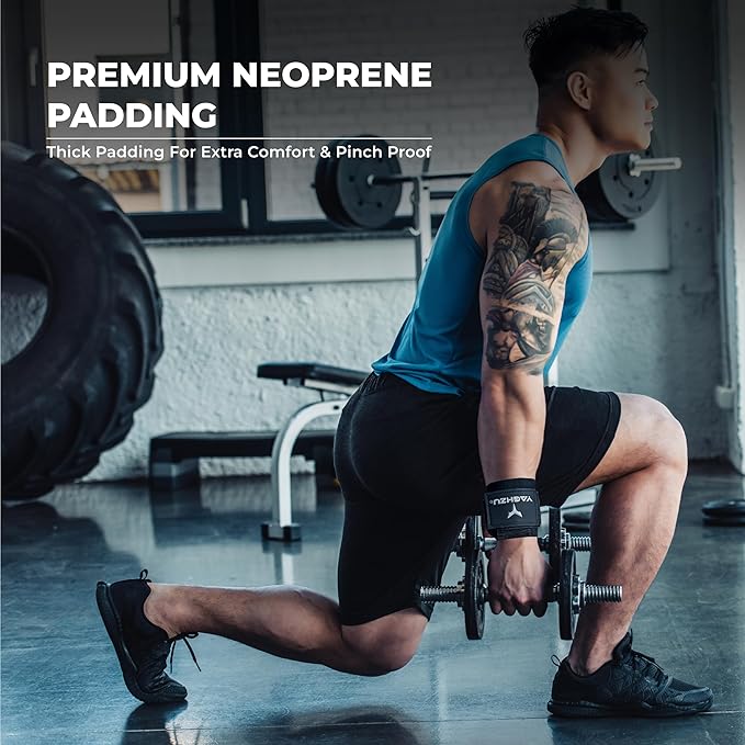 Weight Lifting Hooks, Padded Weight Lifting Straps Wrist Straps for Men and Women, Premium Deadlift Straps for Weightlifting and Powerlifting, Weight Lifting Gloves for Pull Ups