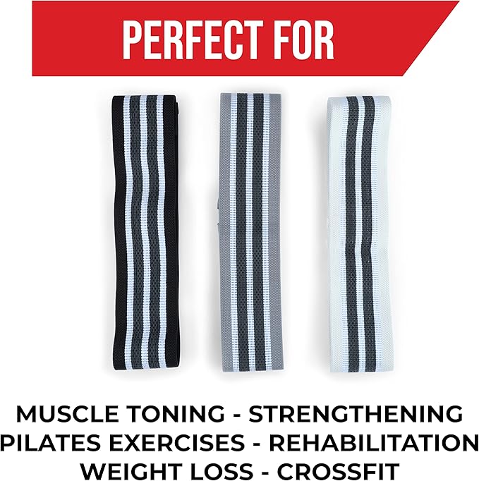 Resistance Bands Set for Exercise – Multi-Colored Workout Bands for Indoor/Outdoor Fitness, Strength Training, Rehab, Yoga